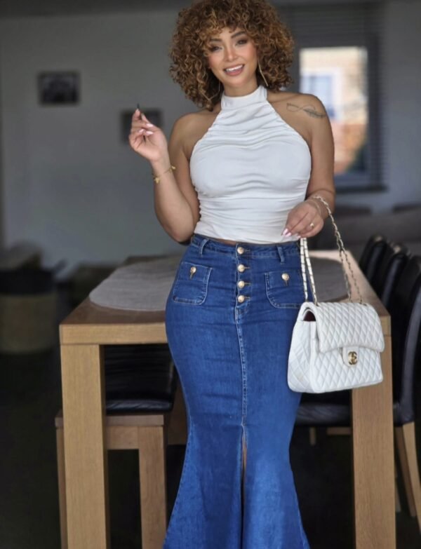 Jupe  jeans Tulipe – Image 2